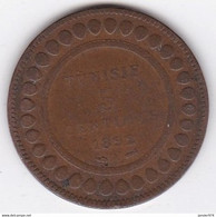 Tunisie Protectorat Français . 5 Centimes 1892 A , En Bronze - Túnez