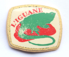 Pin's L'IGUANE - Iguane Vert - Impression Partiellement Effacée - DD018 - Animaux