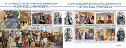 Centrafrica 2022, Art, Piero Della Francesca, 4val In Block +BF - Tableaux