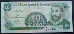 BANKNOTE NICARAGUA 10 CENTAVOS SERIE E 1991 UNCIRCULATED - Nicaragua