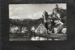 544) Ak Fränkische Schweiz Tüchersfeld Mit Schloss Burg Kohlstein Gelaufen Von Muggendorf Forchheim Nach Torino 1959 - Forchheim