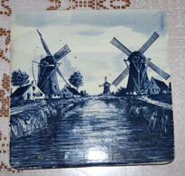 Tegel, Thema Molens. 14.5 X 14.5. Made In Germany - SAAR) Carrelage, Moulins à Vent, Windmills. - Other & Unclassified