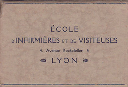 Rare Serie Complete 25 Cpa-69 Lyon 8eme - Santé - Ecole Infirmieres Visiteuses , 4 Av Rockefeller--edi Lescuyer - Santé