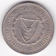 Chypre 100 Mils 1974, En Cupro Nickel , KM# 42 - Cyprus