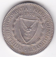 Chypre 100 Mils 1974, En Cupro Nickel , KM# 42 - Zypern