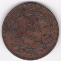 Portugal 20 Reis 1885 , Luiz I , En Bronze , KM# 527 - Portogallo