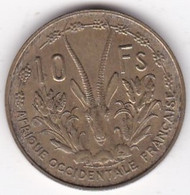 Afrique Occidentale Française 10 Francs 1956 , Bronze Aluminium, LEC# 16 , KM# 6 - Africa Occidentale Francese