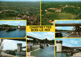 Chartrettes - Bois Le Roi - Souvenir - écluse Canal - Péniche - Batellerie - Bois Le Roi