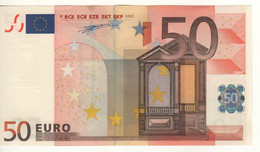 50 EURO  "P"  Olanda    Firma  Duisenberg     G 017 C4  /  A  - UNC - 50 Euro