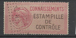 France  Fiscal Connaissement Estampille De Contrôle N°  19A   Oblitéré  B/TB      Voir Scans  Soldé ! ! ! - Sellos