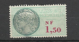 France  Fiscal   Taxes  Communales  Type Daucy  N° 1  Neuf  *      B/TB      Voir Scans  Soldé ! ! ! - Timbres