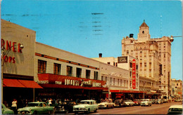 Florida St Petersburg View Of Downtown Showing Central Avenue 1957 - St Petersburg