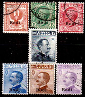 Egeo-OS-326- Rodi: Original Stamps And Overprint 1912 (o) Used - Quality In Your Opinion. - Ägäis (Rodi)