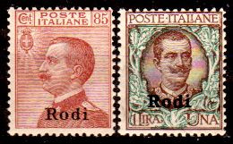 Egeo-OS-336- Rodi: Original Stamps And Overprint 1922-23 (++) MNH - Quality In Your Opinion. - Ägäis (Rodi)