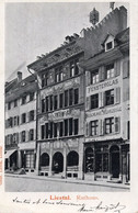 SWITZERLAND - LIESTAL - RATHAUS - CARTOLINA FP SPEDITA NEL 1904 - FENSTERGLAS - Liestal