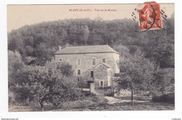 78 BLARU Vers Bonnières Sur Seine Vue Sur Le Moulin En 1910 Photo A. Lavergne à Vernon - Bonnieres Sur Seine