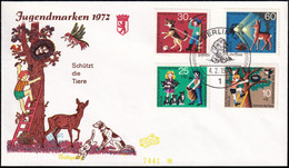 BERLIN 1972 Mi-Nr. 418/21 FDC - 1971-1980