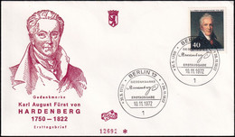 BERLIN 1972 Mi-Nr. 440 FDC - 1971-1980