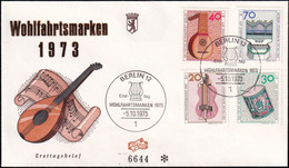BERLIN 1973 Mi-Nr. 459/62 FDC - 1971-1980