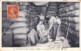 CPA COMMERCE - Au Planteur De Caiffa PARIS - Un Coin Des Entrepôts De Café - Simmords JAC MEL HAITI - Verkopers