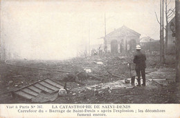 CPA CATASTROPHE - La Catastrophe De Saint Denis - Carrefour Du Barrage De Saint Denis Après L'explosion - Catastrophes