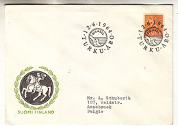 Finlande - Lettre De 1964 - Oblit Spéciale Turku - - Covers & Documents