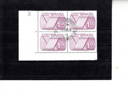 BRASILE  1974 -  Yvert  1109°  (x 4)  - Serie Corrente - Used Stamps