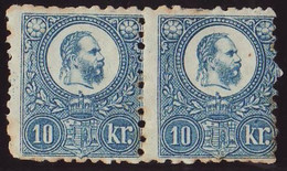 1871. Engraved 10kr Stamp Pair - Nuevos