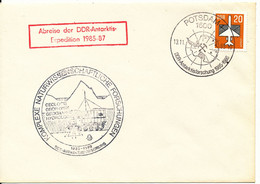 Germany DDR Cover Starting Of The DDR Antarctic Expedition 1985 - 87 Potsdam 13-11-1985 - Expéditions Arctiques