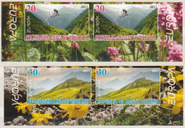 Europa Cept - 2011 - South Ossetia & Georgia - Type-A+B - (imp.)** MNH - 2011