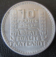 France - Monnaie 10 Francs Turin 1945 RL (Rameaux Longs) SUP / SPL - 10 Francs