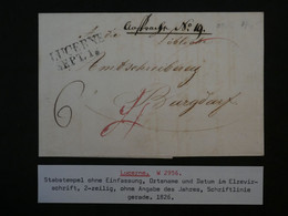 BL3 SUISSE BELLE LETTRE   1826 LUCERNE   A BURGD..?  +  +AFFRANCH. INTERESSANT++ - ...-1845 Préphilatélie