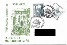 SPAIN. POSTMARK. SHIP. TARRAGONA. 1989 - Maschinenstempel (EMA)