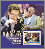 NIGER 2022 MNH Fabiano Caruana Chess Schach Echecs S/S 2 - OFFICIAL ISSUE - DHQ2301 - Echecs