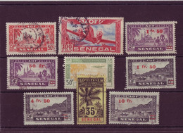 Europe - France Ex-Colonies - Sénégal - Divers - 9 Timbres - 3565 - Andere & Zonder Classificatie