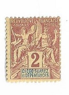 DIEGO SUAREZ  N° 26 CHARNIERE TB - Unused Stamps