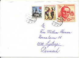 Slovakia Cover Sent To Denmark 6-3-1996 Topic Stamps - Storia Postale