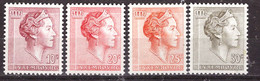 PIA - LUSSEMBURGO - 1960-64 - Gran Duchessa Charlotte  -  (Yv 580A-586A) - 1960 Charlotte, Tipo Diadema