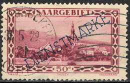( 00862-1 ) MiNr. 18 - Deutsche Abstimmungsgebiete Saargebiet 1927 Dienstmarke - Gestempelt - Service
