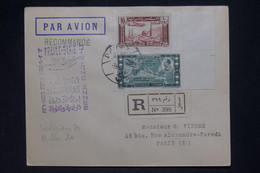 SYRIE - Enveloppe Du 1er Vol Damas/Paris En 1938 En Recommandé - L 137183 - Lettres & Documents