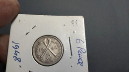 SOUTHERN RHODESIA 6 PENCE 1948 KM# 21 (G#42-91) - Rhodésie