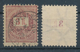 1888. Black Number Krajcar 3Ft Stamp - Unused Stamps