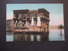 AK 1909 Ägypten Island Of Philae Kiosk Of The Temple Stempel Aswan Und Alexandria / Ile De Philae - Assuan