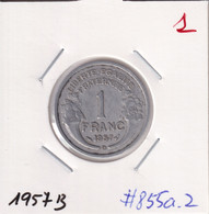 France 1 Franc 1957 B Km#885a.2 - 1 Franc