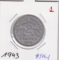 France 2 Francs 1943 Km#904.1 - 2 Francs