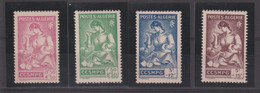 Algérie 1944 Au Profit Des Familles 205-208, 4 Val ** MNH - Ungebraucht