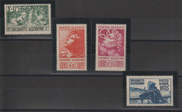 Algérie 1946 Série Solidarité 249 à 252, 4 Val ** MNH - Unused Stamps