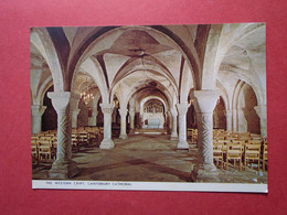 CPM  THE WESTERN CRYPT  CANTERBURY CATHEDRAL    NON VOYAGEE - Canterbury