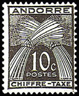 Andorra Francesa Tasas 21 * Charnela. 1943 - Neufs
