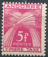 Andorra Francesa Tasas 37 * Charnela. 1946 - Neufs